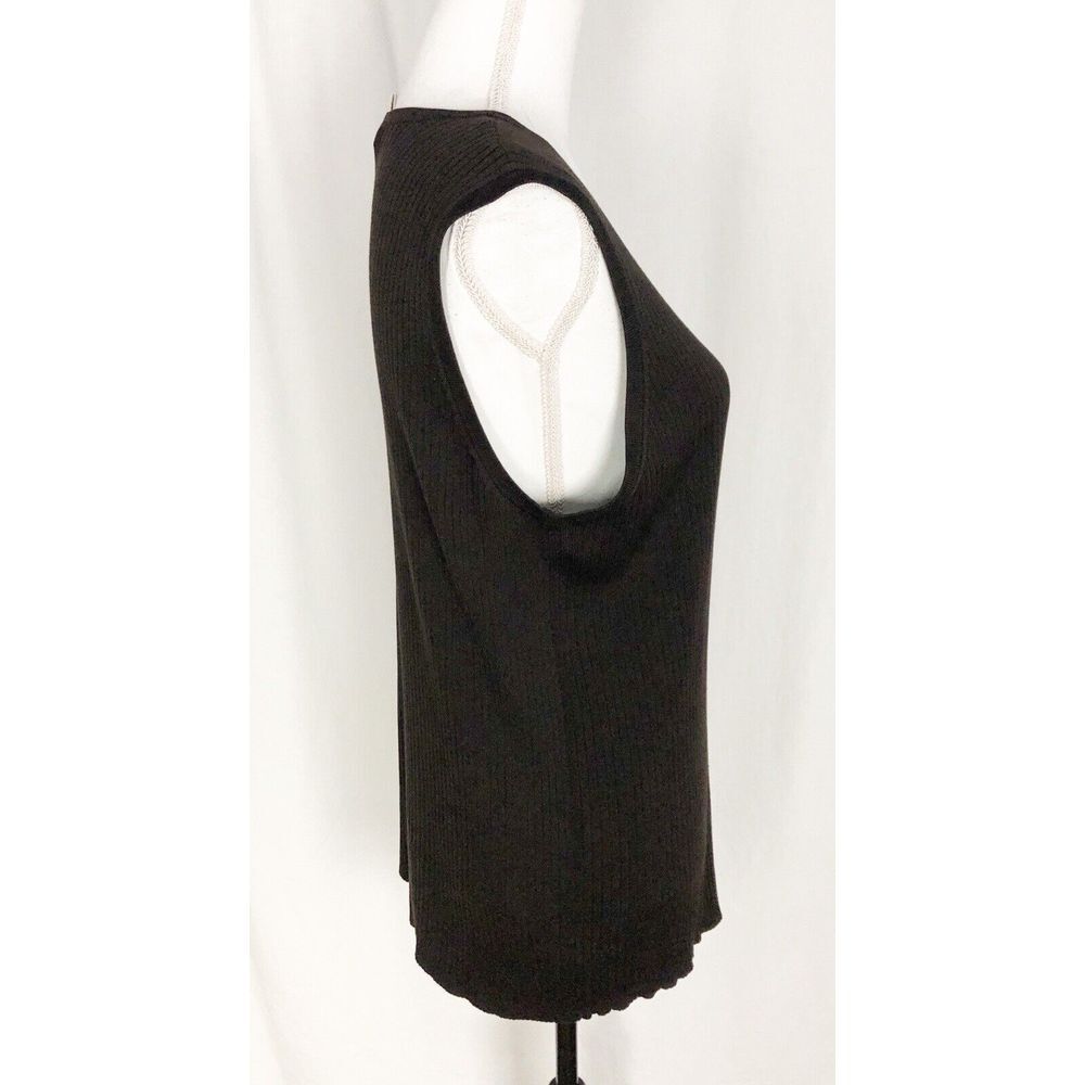 Josephine Chaus Silk Rayon Womens Brown Sleeveless Stretch Knit Top Size 3 - Picture 7 of 7